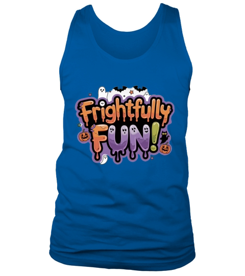 frightfully fun halloween design Tank Top Unisex