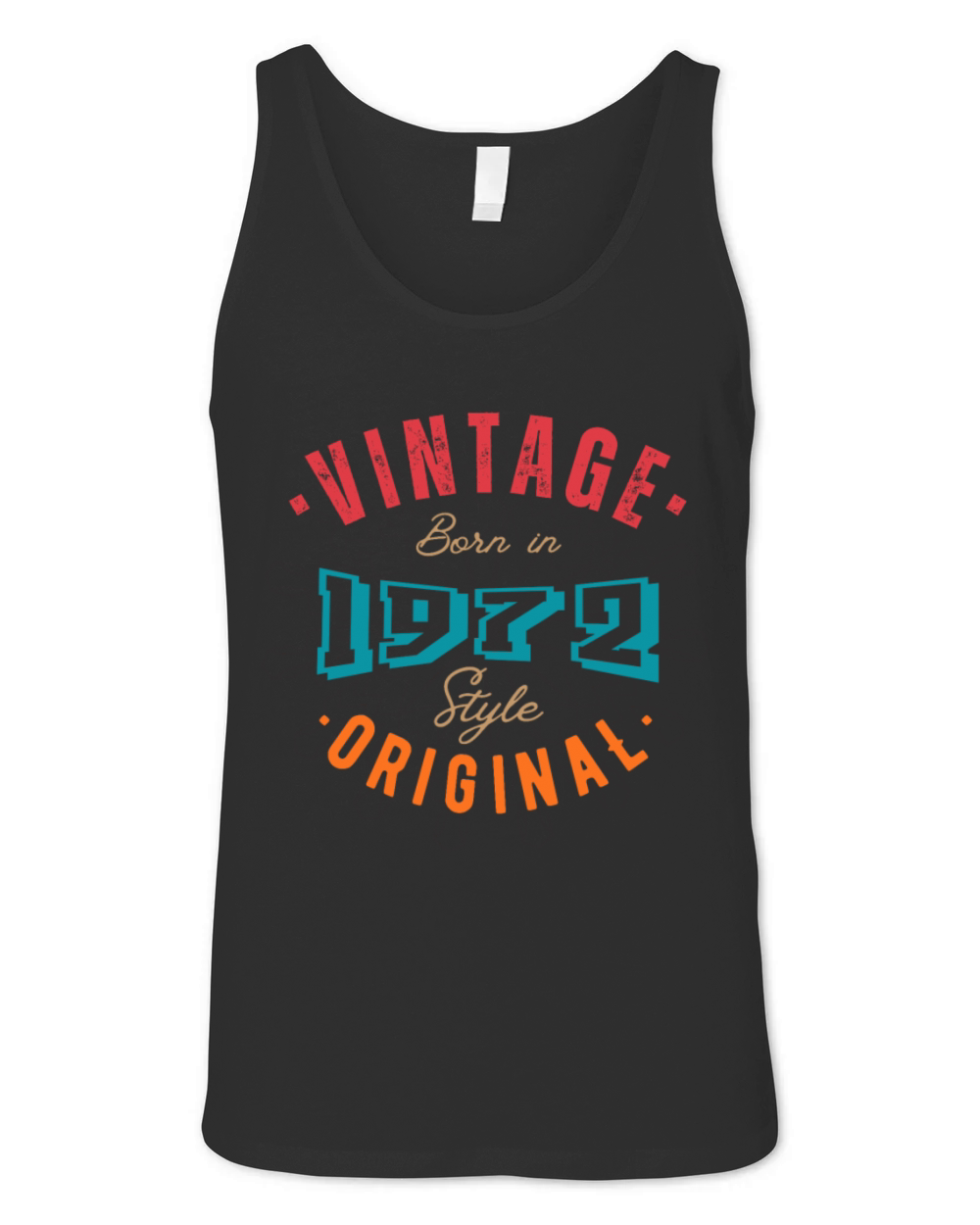 Born in 1972 - style original Unisex Jersey Tank