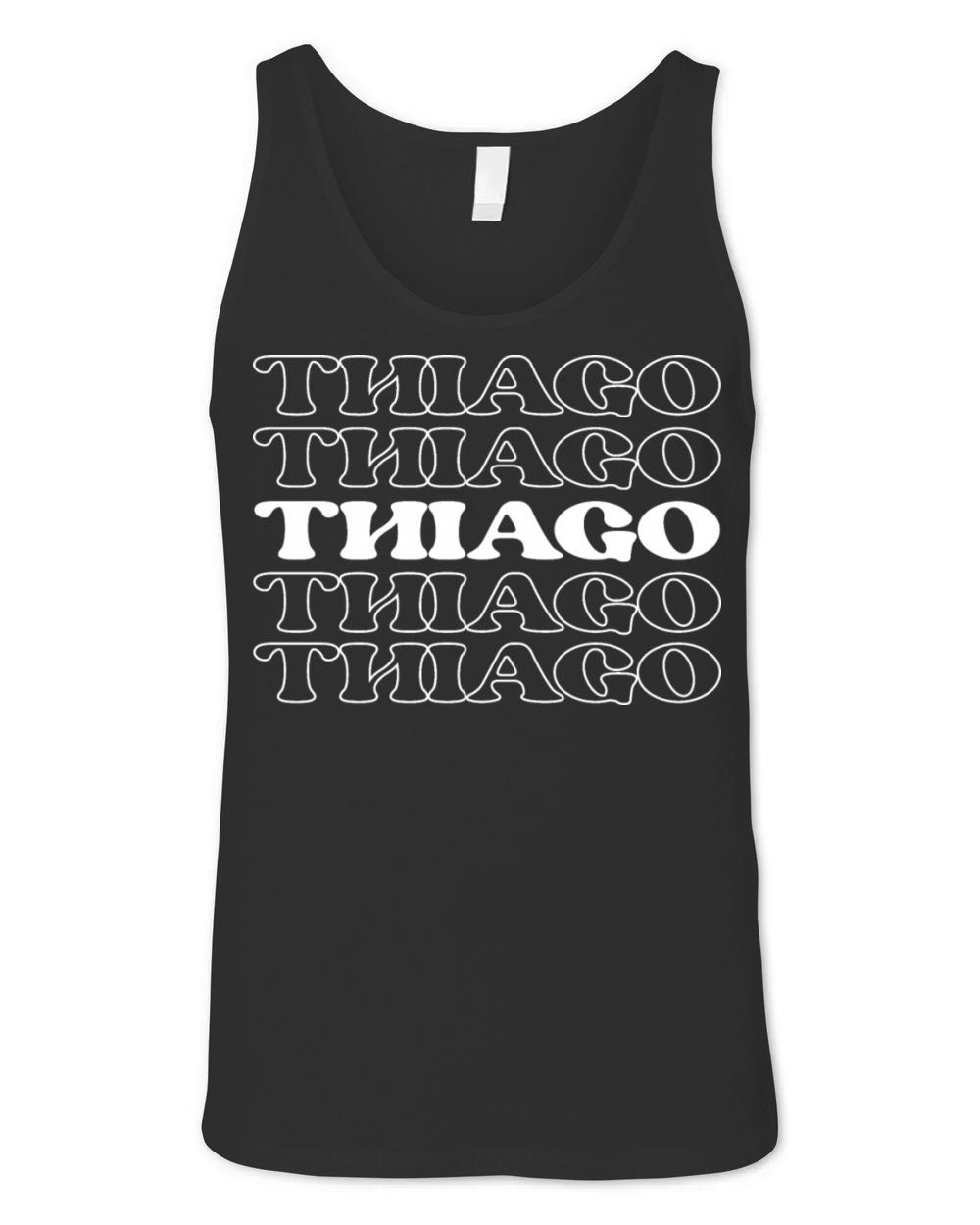 Thiago Name Personalized First Surname Unisex Jersey Tank