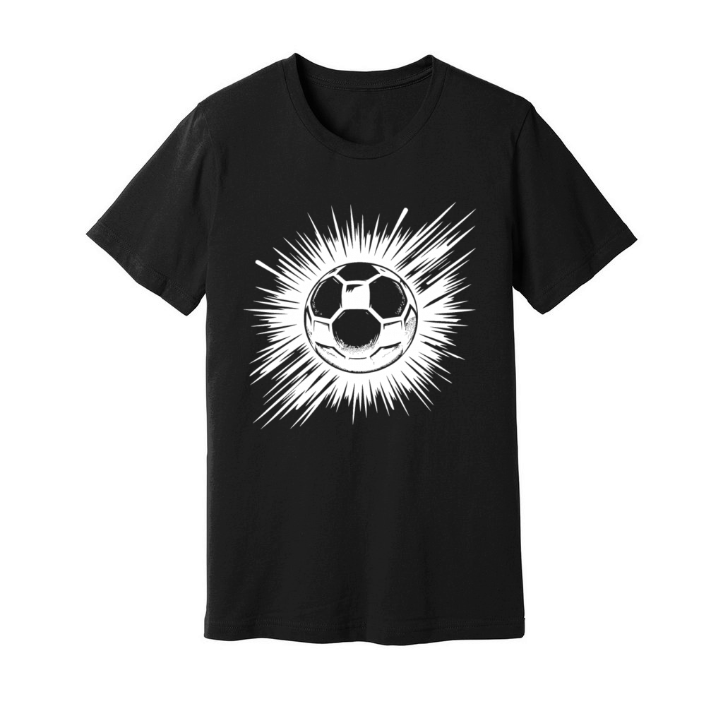 Logo Symbol Flying Shot Soccer Club Unisex Jersey Tee