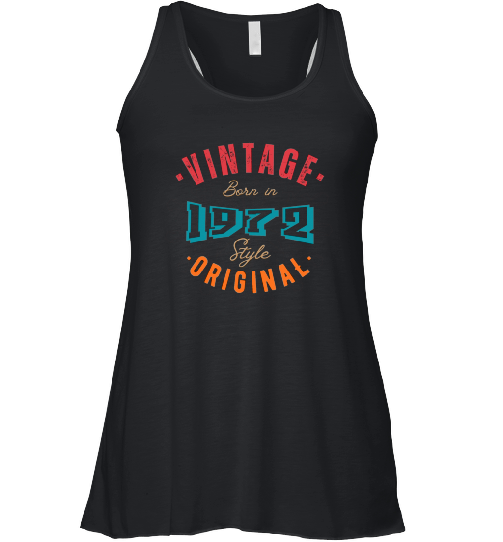Born in 1972 - style original Women's Flowy Tank Top