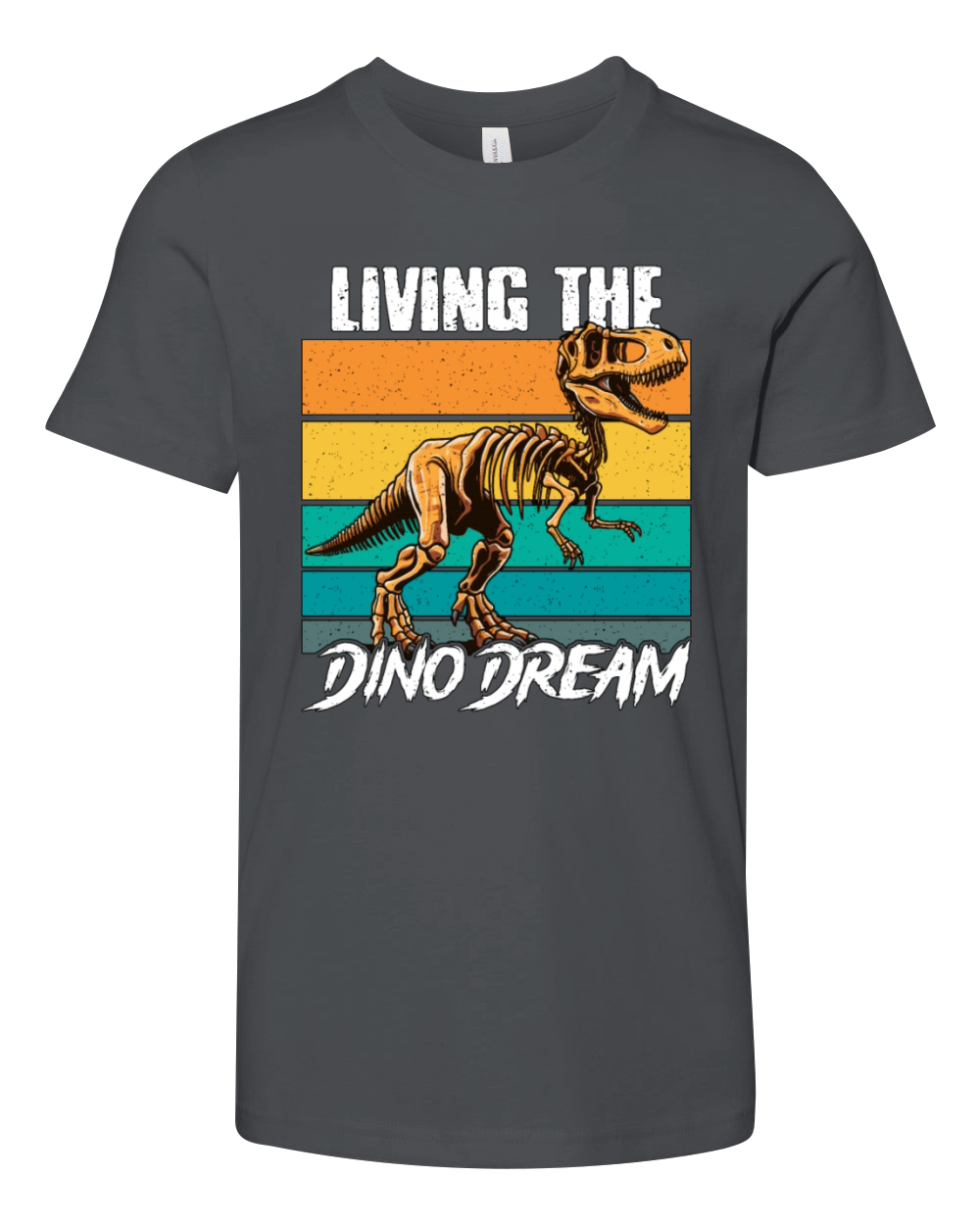 Paleontology Living The Dino Dream Fossil Hunting Youth Unisex Jersey Tee