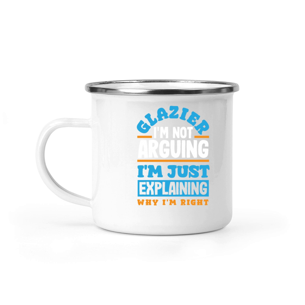 Funny Glazier Gift Camping Mug