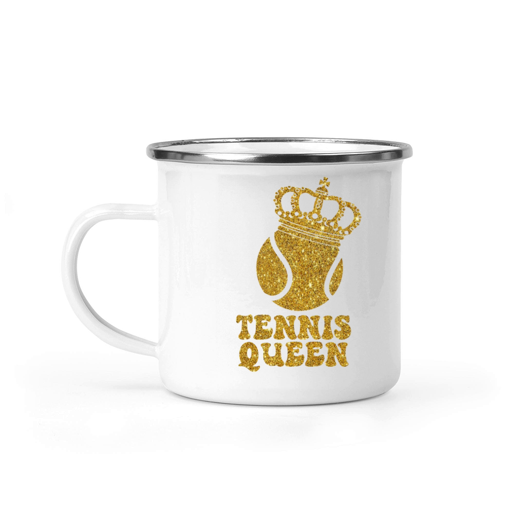 Funny Tennis Player Racket Tennis Camping Mug