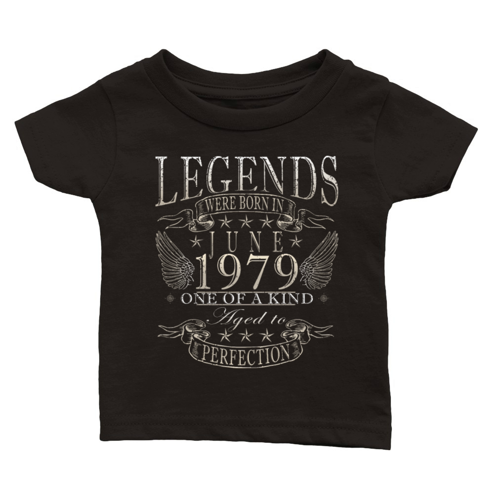 45th birthday 45 years June 1979 Classic Baby Crewneck T-shirt