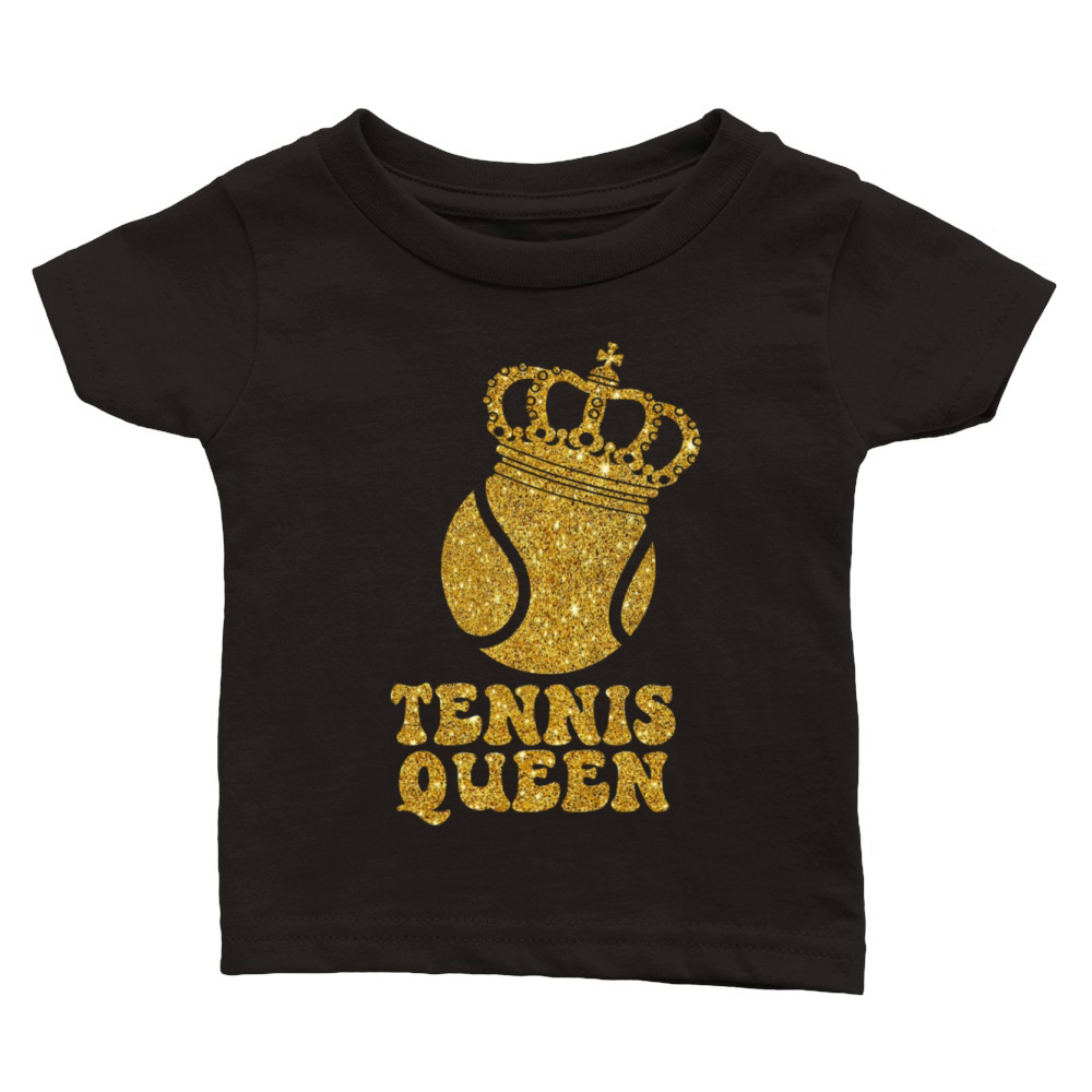 Funny Tennis Player Racket Tennis Classic Baby Crewneck T-shirt