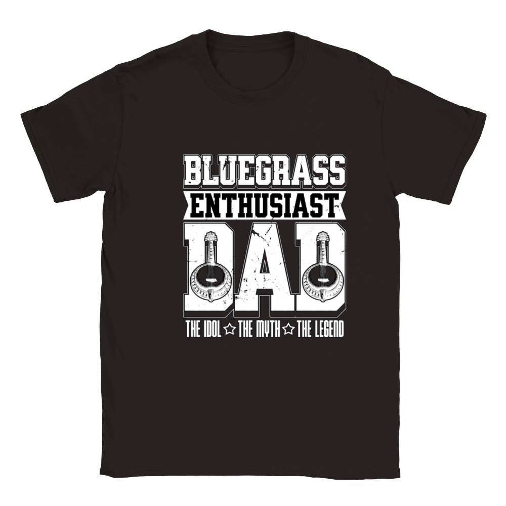 Bluegrass Enthusiast Dad The Idol The Banjo Player Classic Kids Crewneck T-shirt