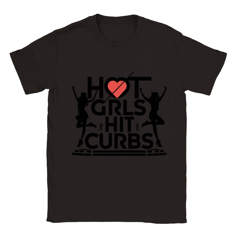 hot girls hit curbs Classic Kids Crewneck T-shirt