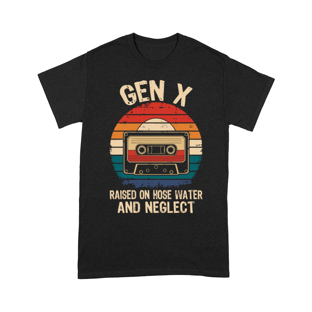Gen X Retro Cassette Raised on Hose Water Vintage Comfort T-shirt