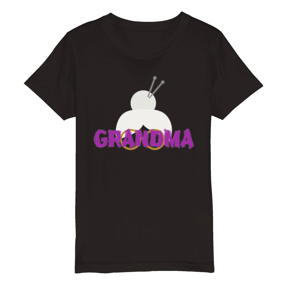 Dedicated to all grandmas Organic Kids Crewneck T-shirt