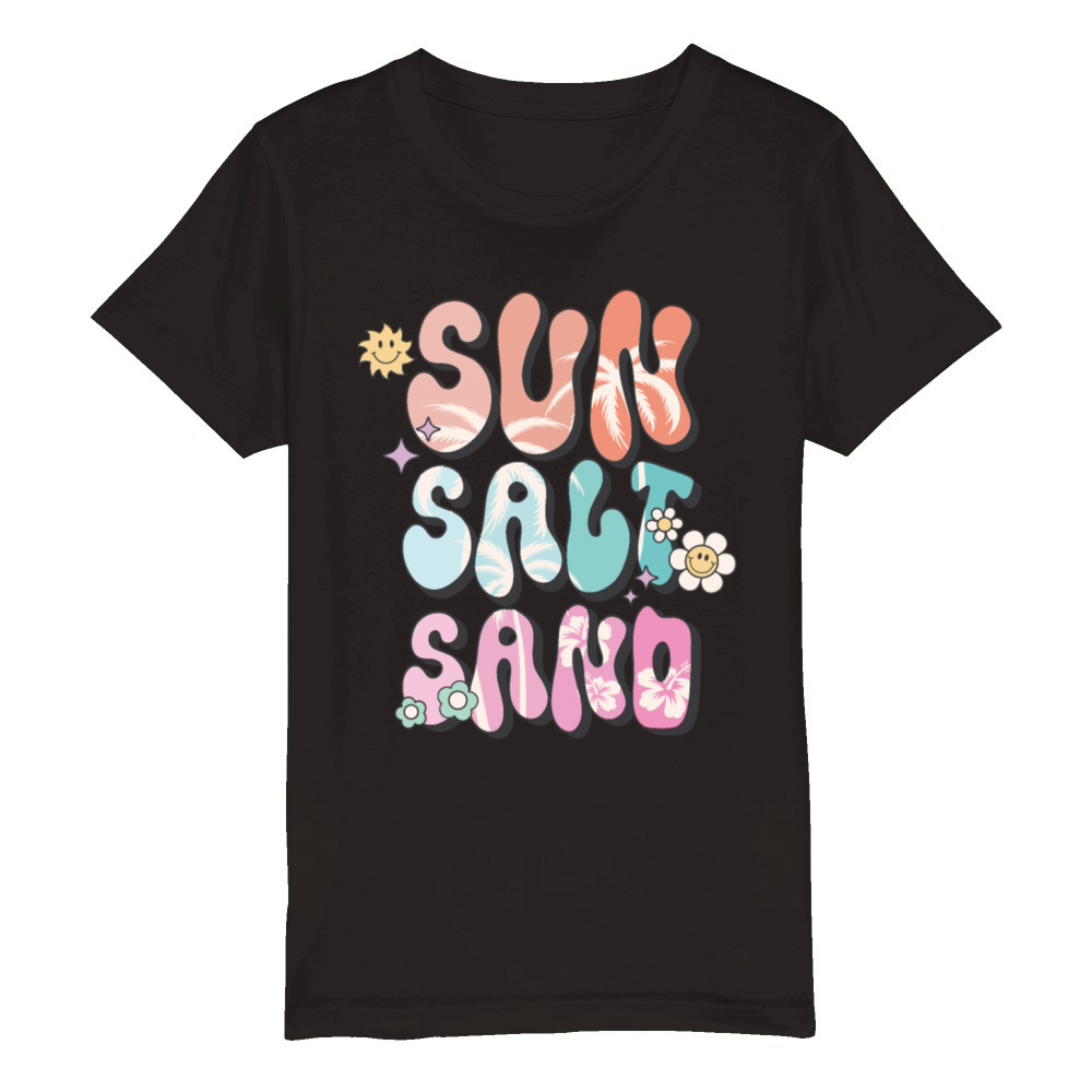 Sun Salt Sand Organic Kids Crewneck T-shirt