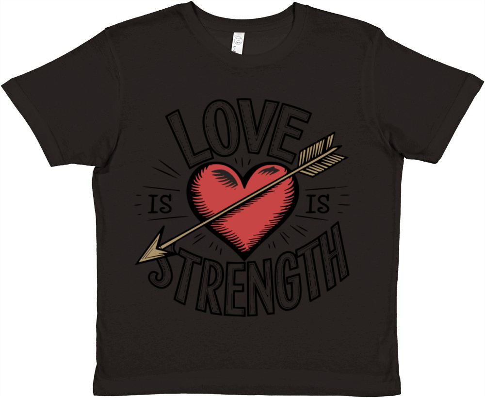 Love Is Strength Premium Kids Crewneck T-shirt