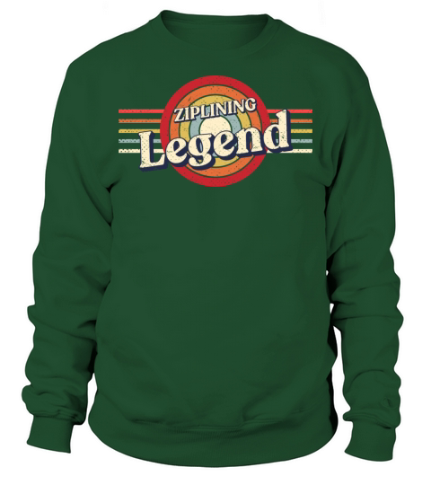 Ziplining Legend Zipline Funny Zipliner Humor Spor Sweatshirt Unisex