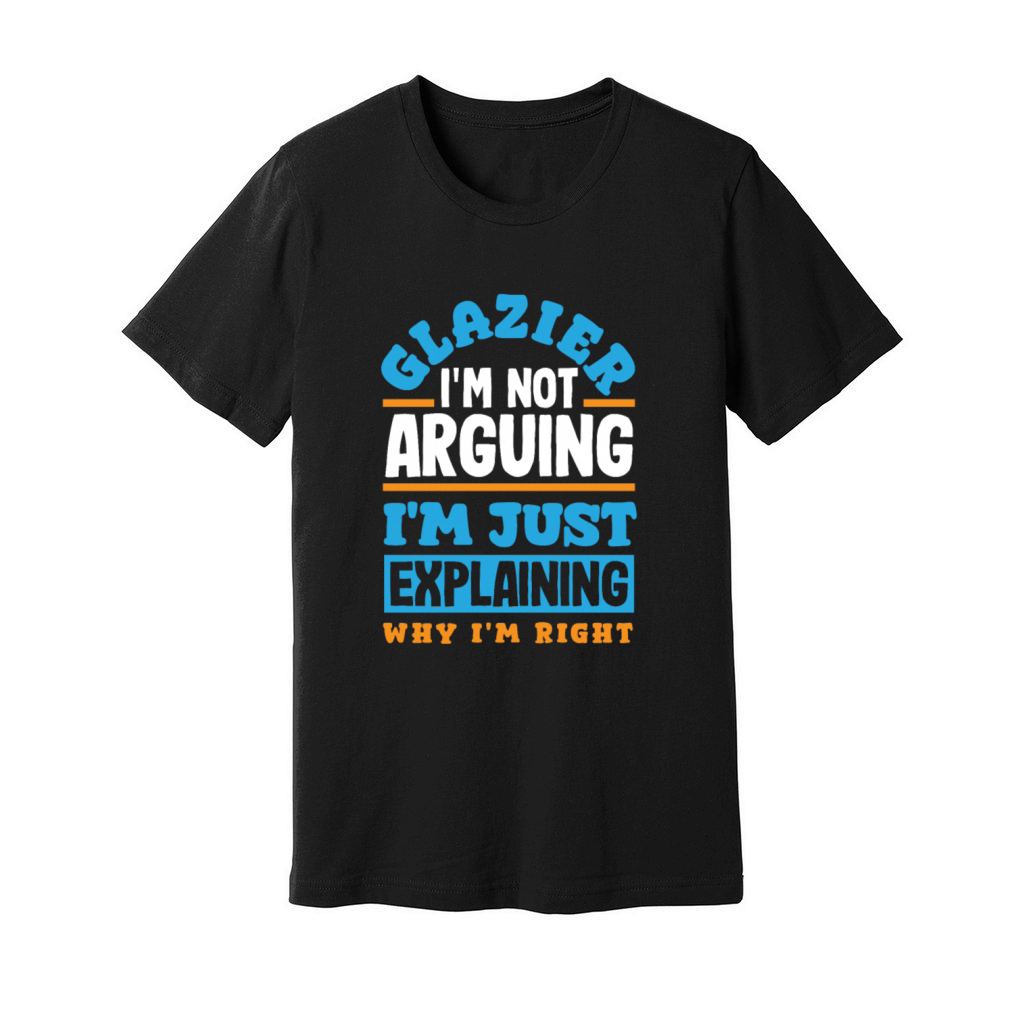 Funny Glazier Gift Unisex Jersey Tee