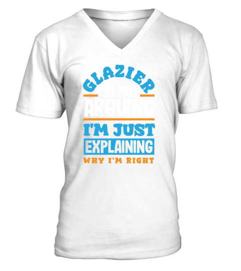 Funny Glazier Gift V-Neck T-shirt
