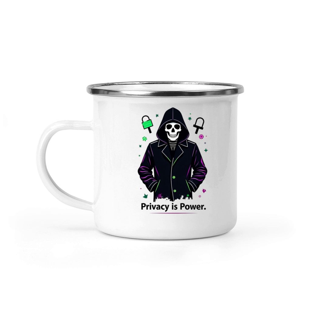Privacy is Power Camping Mug