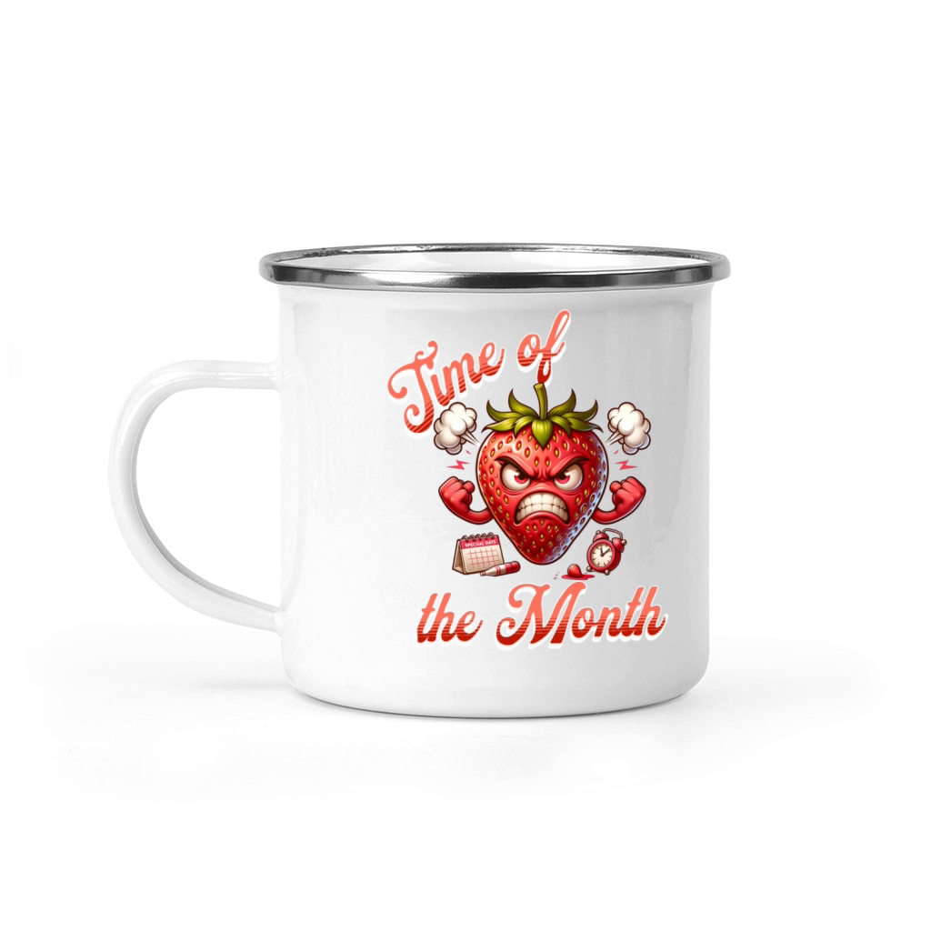 Time of the Month Strawberry Humor Periode Camping Mug