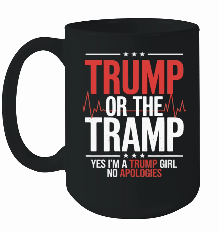 Trump or the Tramp Patriot Humor Trump Vance Vote Ceramic Mug