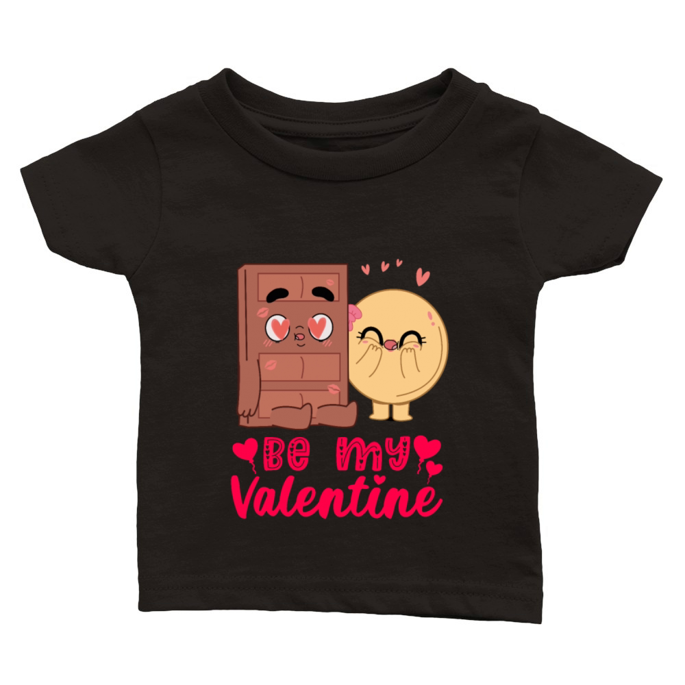 Be My Valentine Choco Pancake Valentines Day Classic Baby Crewneck T-shirt