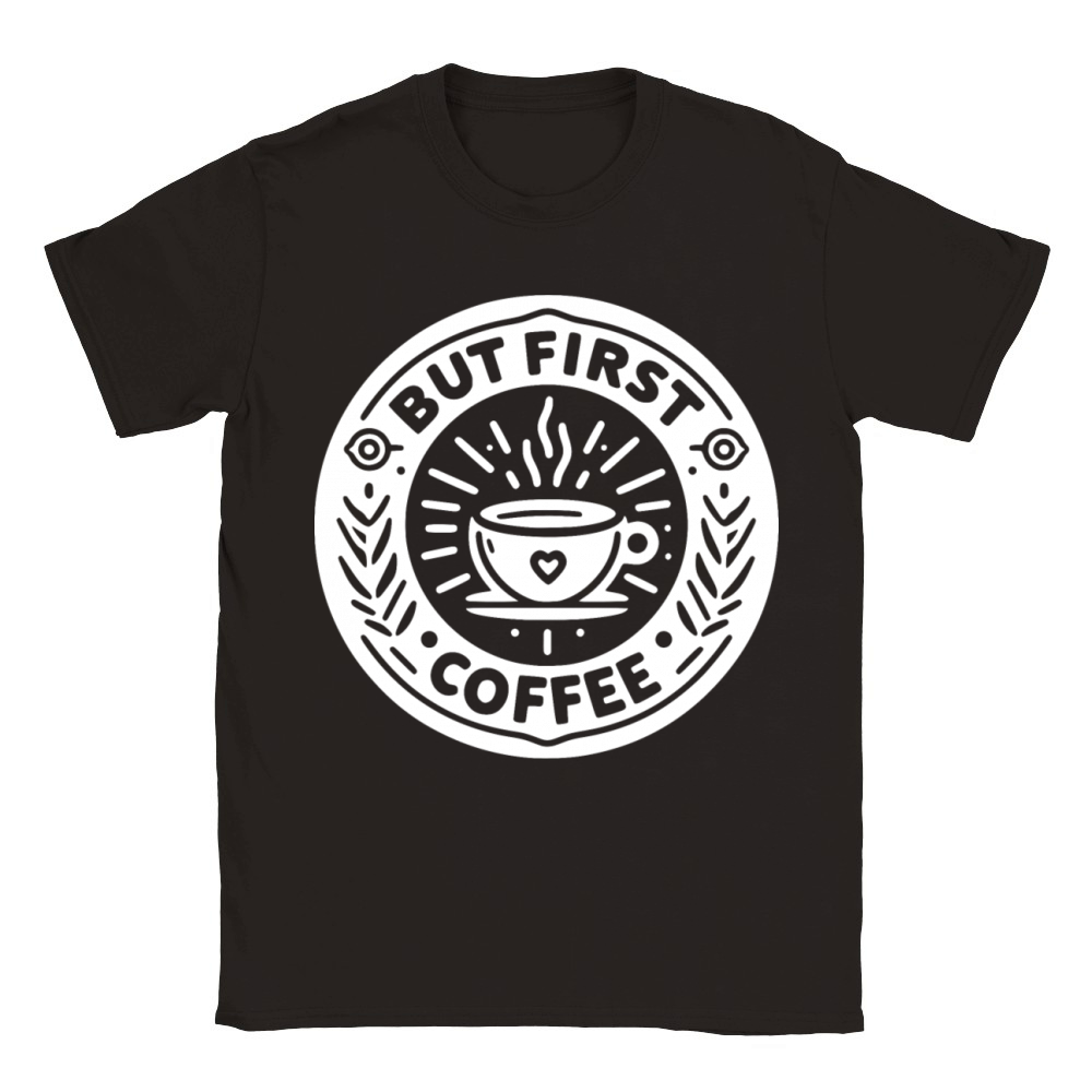 But First Coffee Classic Kids Crewneck T-shirt