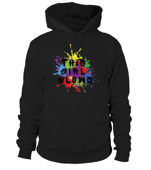 This Girl Glows For Kids Tie Dye Bright Colors Hoodie Unisex