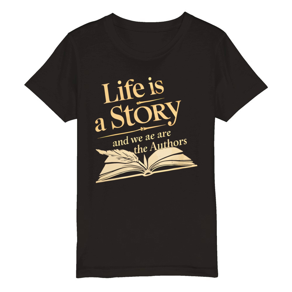 Life is a Story Organic Kids Crewneck T-shirt