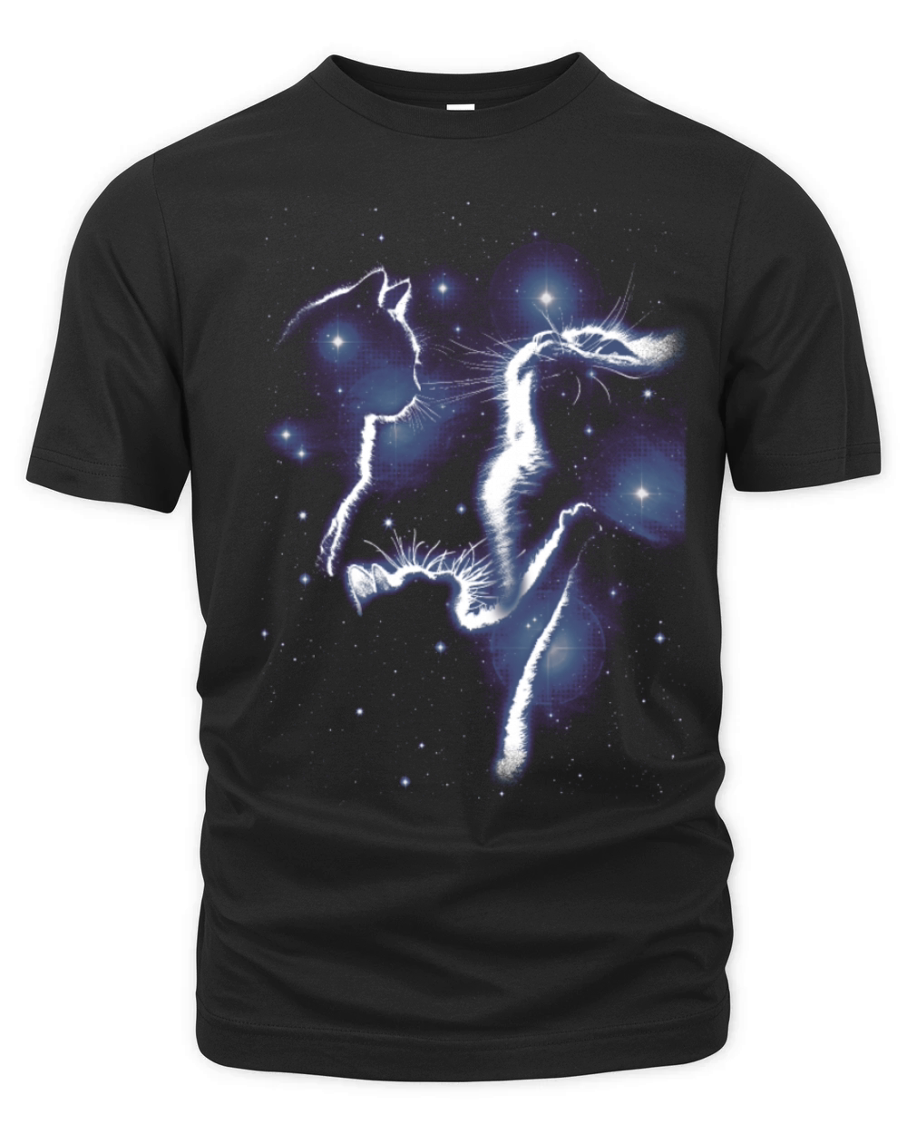 90s Vintage Graphic Cats Cosmos Organic Unisex T-shirt