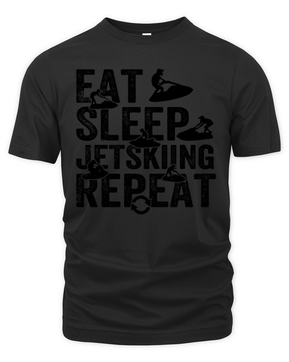Eat Sleep Jet skiing Repeat - Funny Jetski Racing Organic Unisex T-shirt