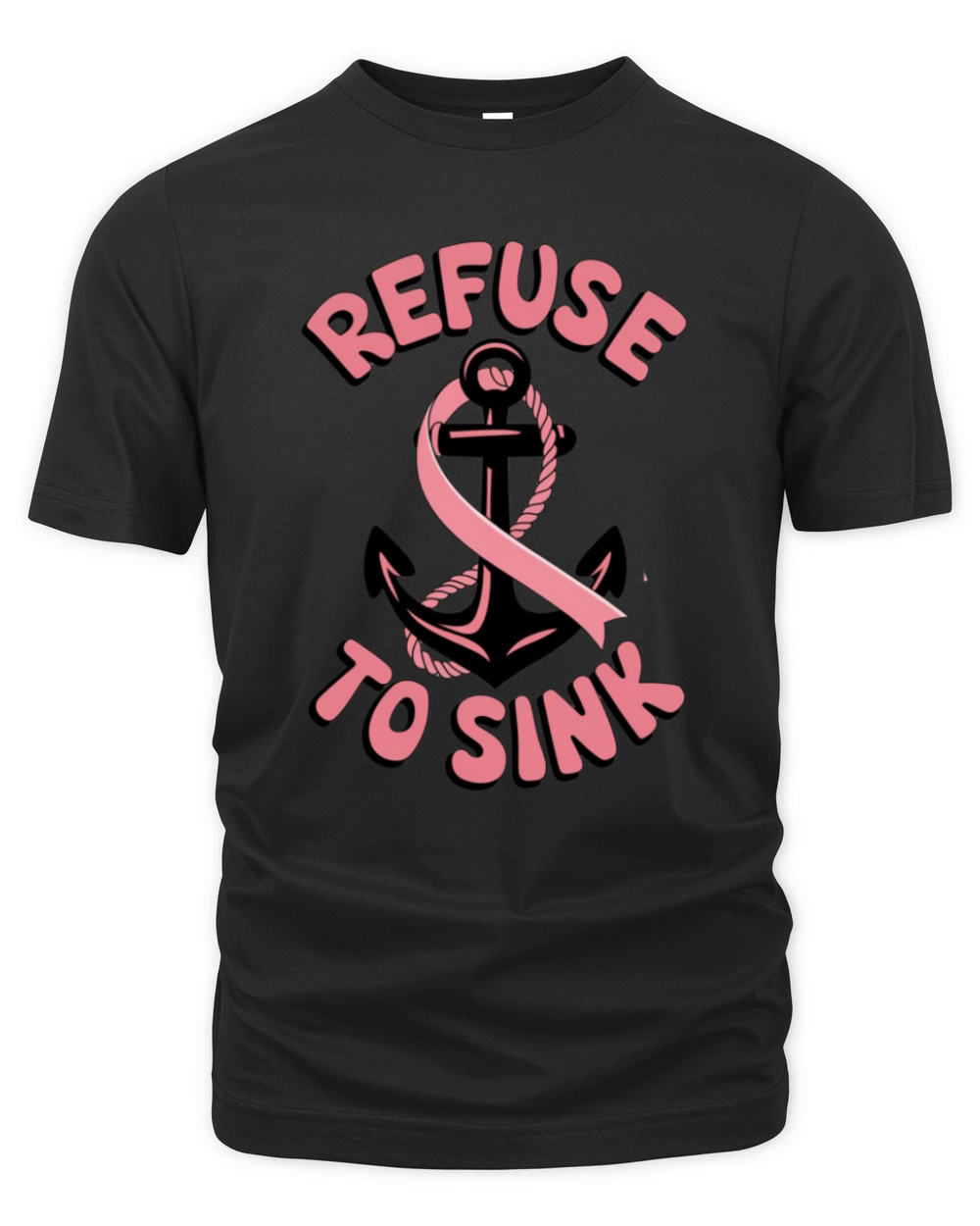Refuse to Sink Breast Cancer Awareness Organic Unisex T-shirt