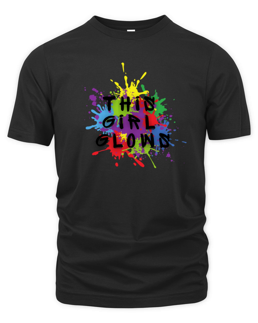 This Girl Glows For Kids Tie Dye Bright Colors Organic Unisex T-shirt