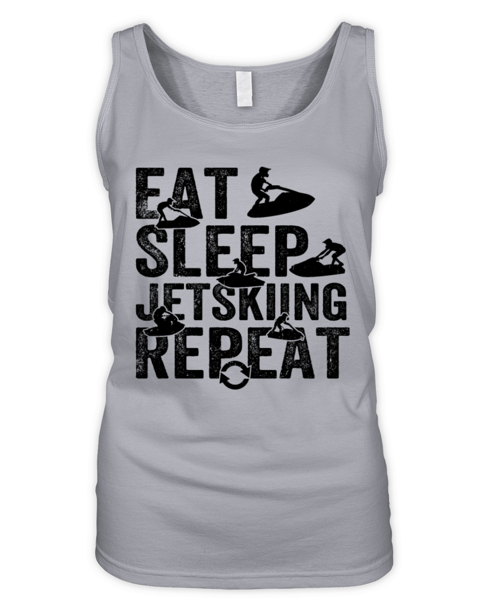 Eat Sleep Jet skiing Repeat - Funny Jetski Racing Organic Women's Tank Top