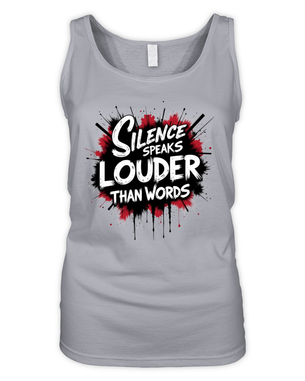 Silence Speaks Louder Than Words2 Organic Women's Tank Top