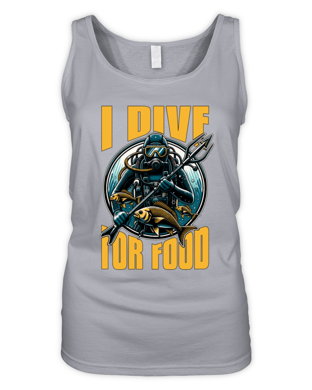 Spearfishing I Dive For Food Fishing Enthusiast Organic Women's Tank Top
