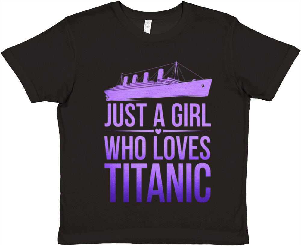 Just a Girl Who Loves Titanic Premium Kids Crewneck T-shirt
