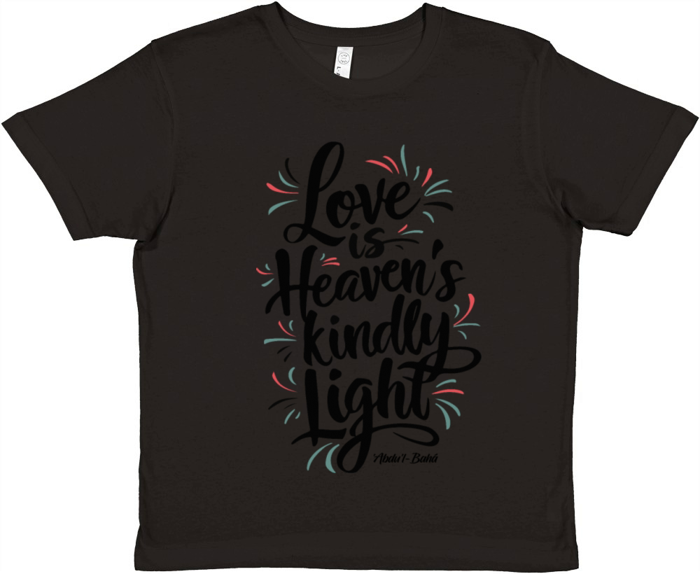 Love is Heaven’s Kindly Light - Bahai Faith Premium Kids Crewneck T-shirt