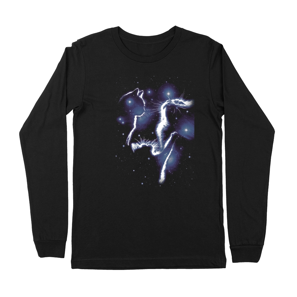 90s Vintage Graphic Cats Cosmos Premium Long Sleeve