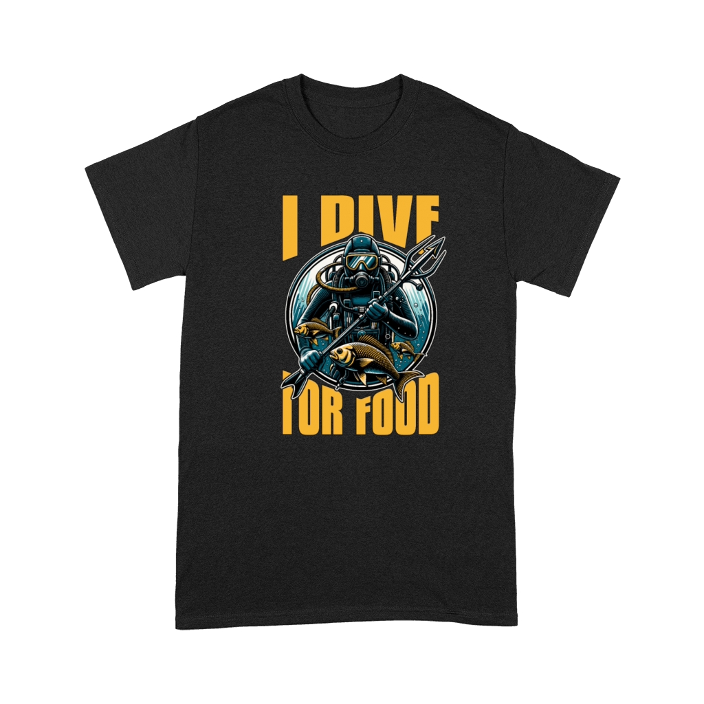 Spearfishing I Dive For Food Fishing Enthusiast Premium T-shirt