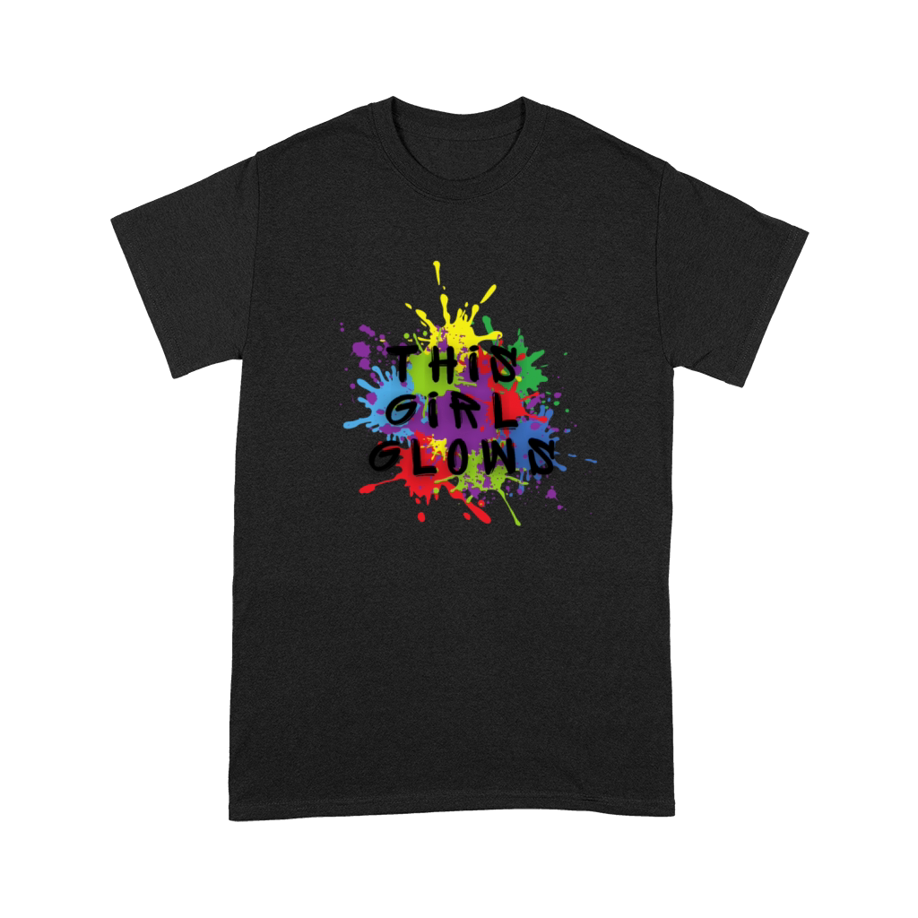This Girl Glows For Kids Tie Dye Bright Colors Premium T-shirt