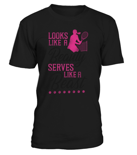 Funny Tennis Player Racket Girl T-Shirt Unisex
