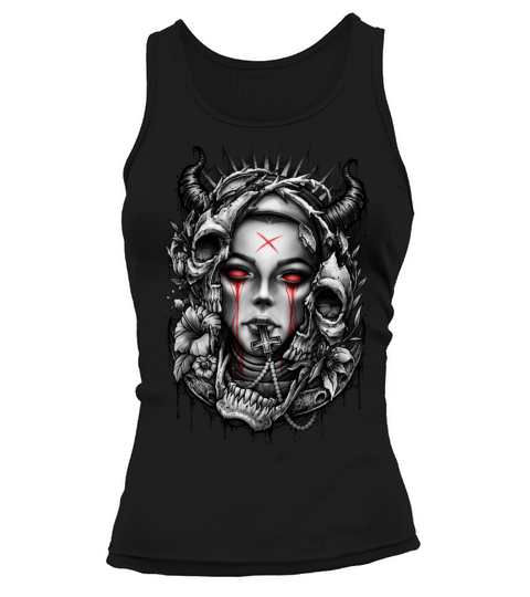 Dark witch nun Tank top Woman