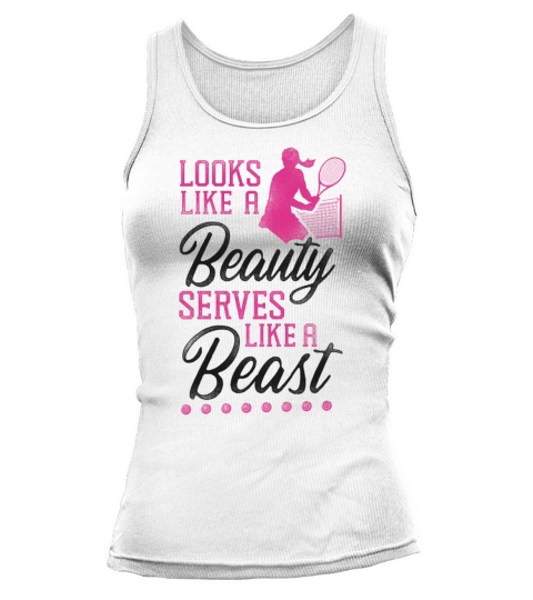 Funny Tennis Player Racket Girl Tank top Woman