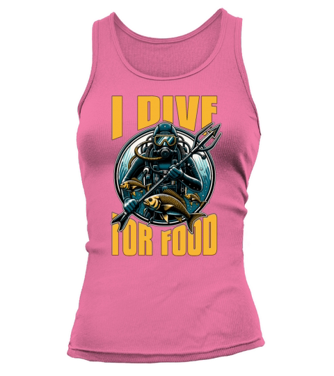 Spearfishing I Dive For Food Fishing Enthusiast Tank top Woman