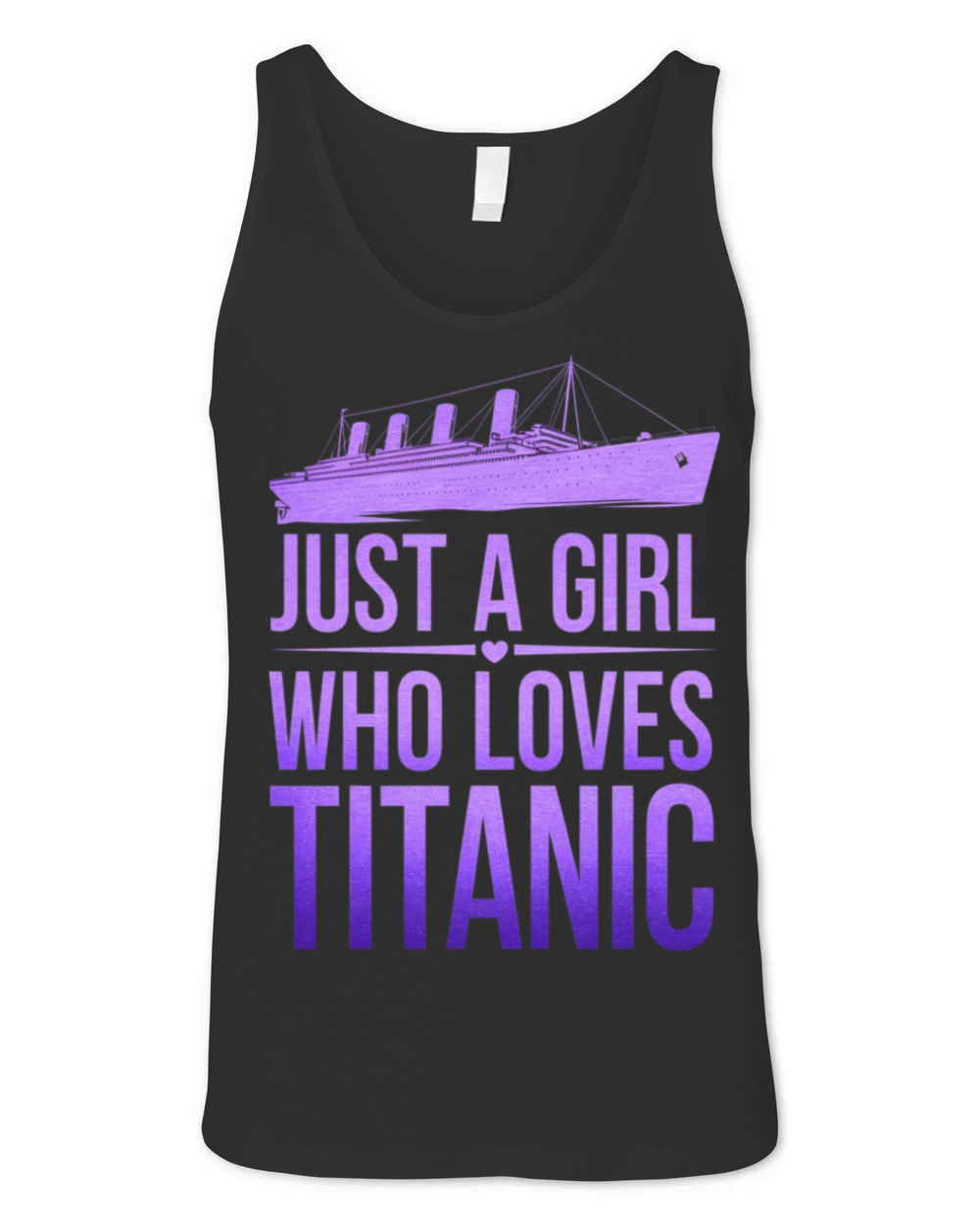 Just a Girl Who Loves Titanic Unisex Jersey Tank