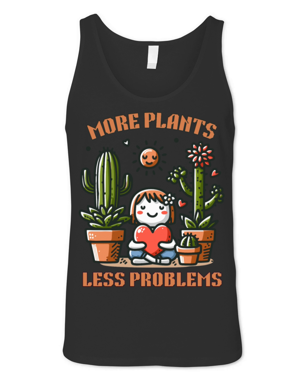 More Plants Less Problems Unisex Jersey Tank