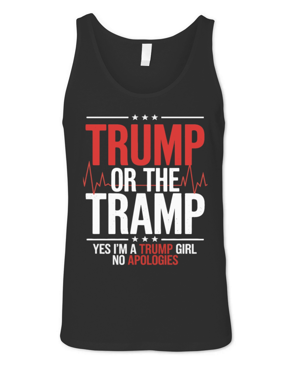 Trump or the Tramp Patriot Humor Trump Vance Vote Unisex Jersey Tank