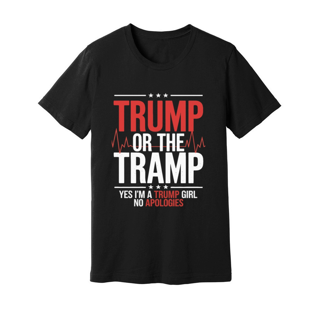 Trump or the Tramp Patriot Humor Trump Vance Vote Unisex Jersey Tee