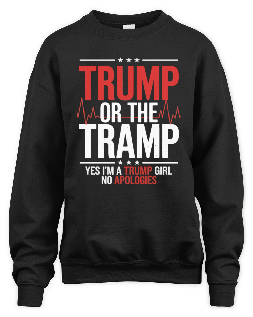 Trump or the Tramp Patriot Humor Trump Vance Vote Unisex Premium Crewneck Sweatshirt