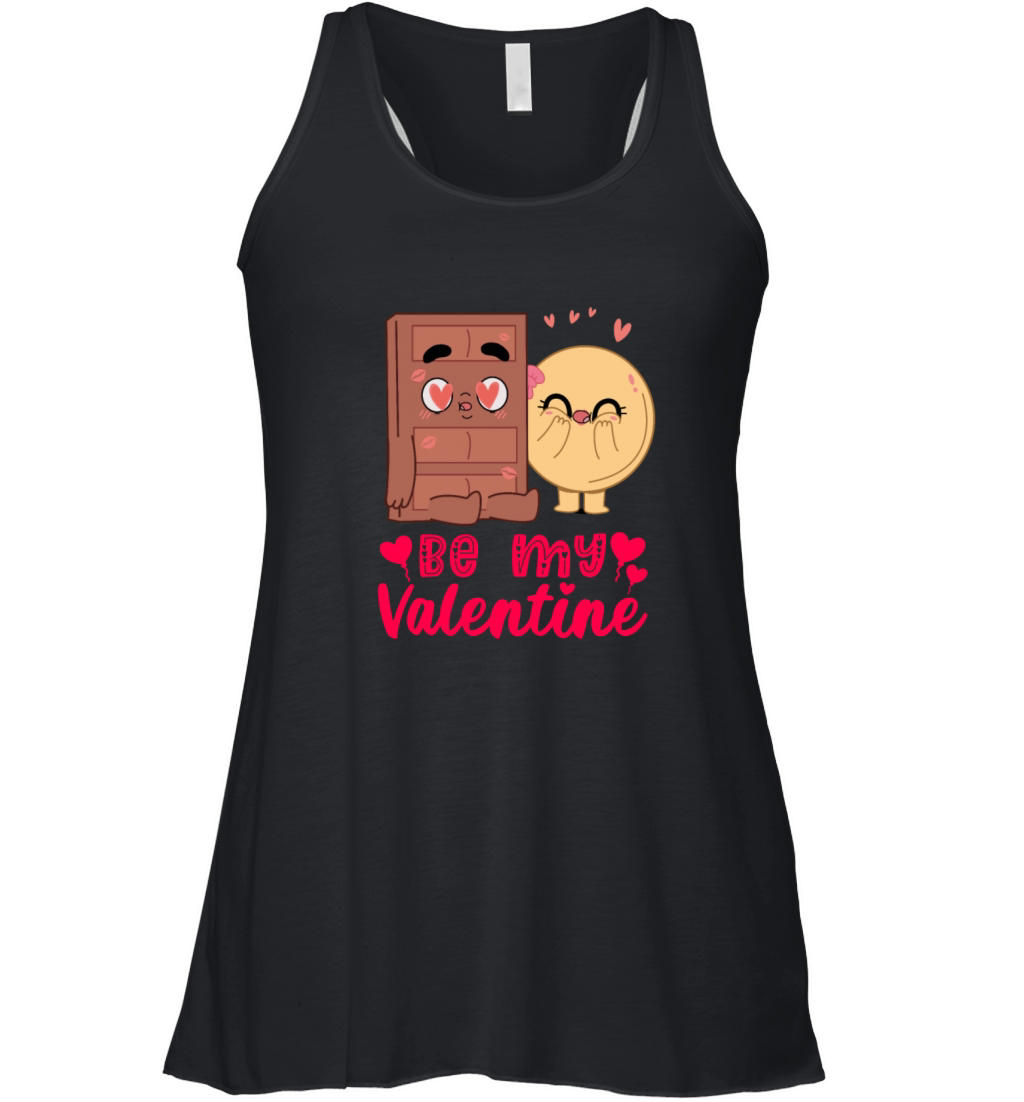 Be My Valentine Choco Pancake Valentines Day Women's Flowy Tank Top