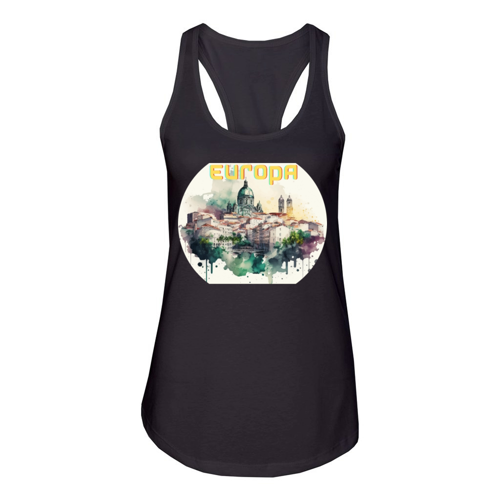 europa tourism Women's Racerback Tank