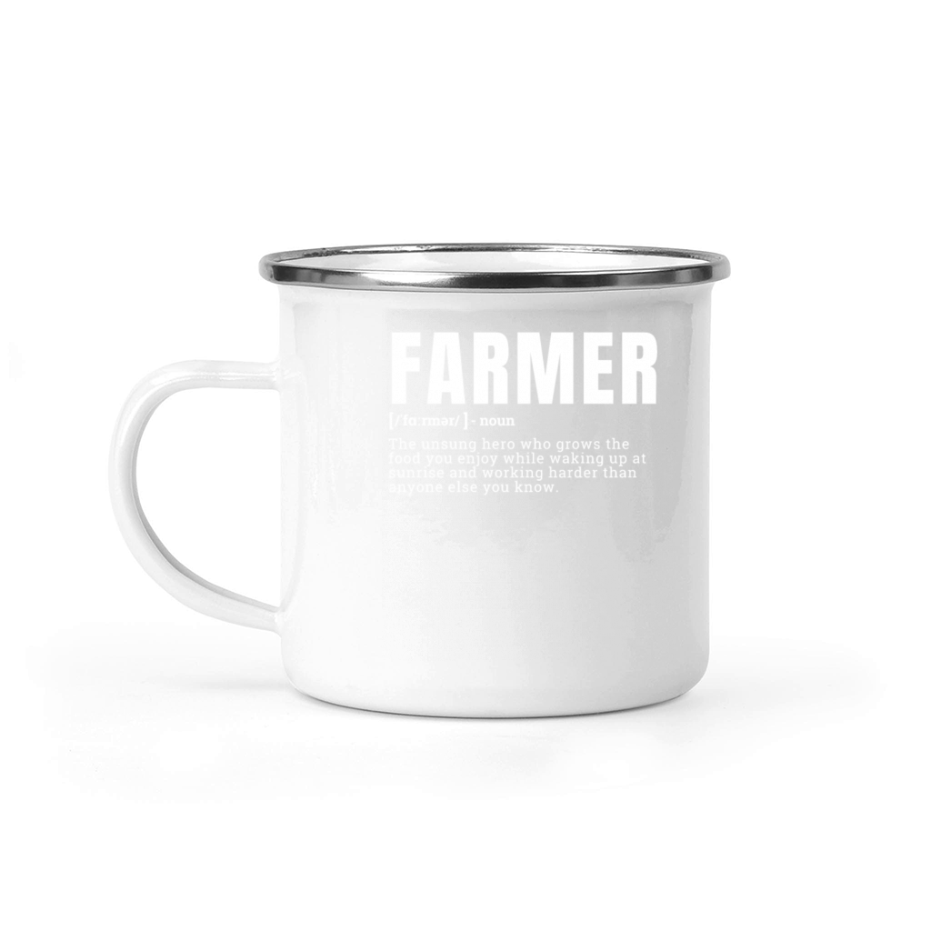 Funny Farmer Definition Avec Dictionary Style Occu Camping Mug